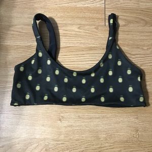 Pineapple bathing suit top